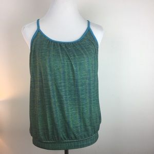 PRANA green  racerback tank top M